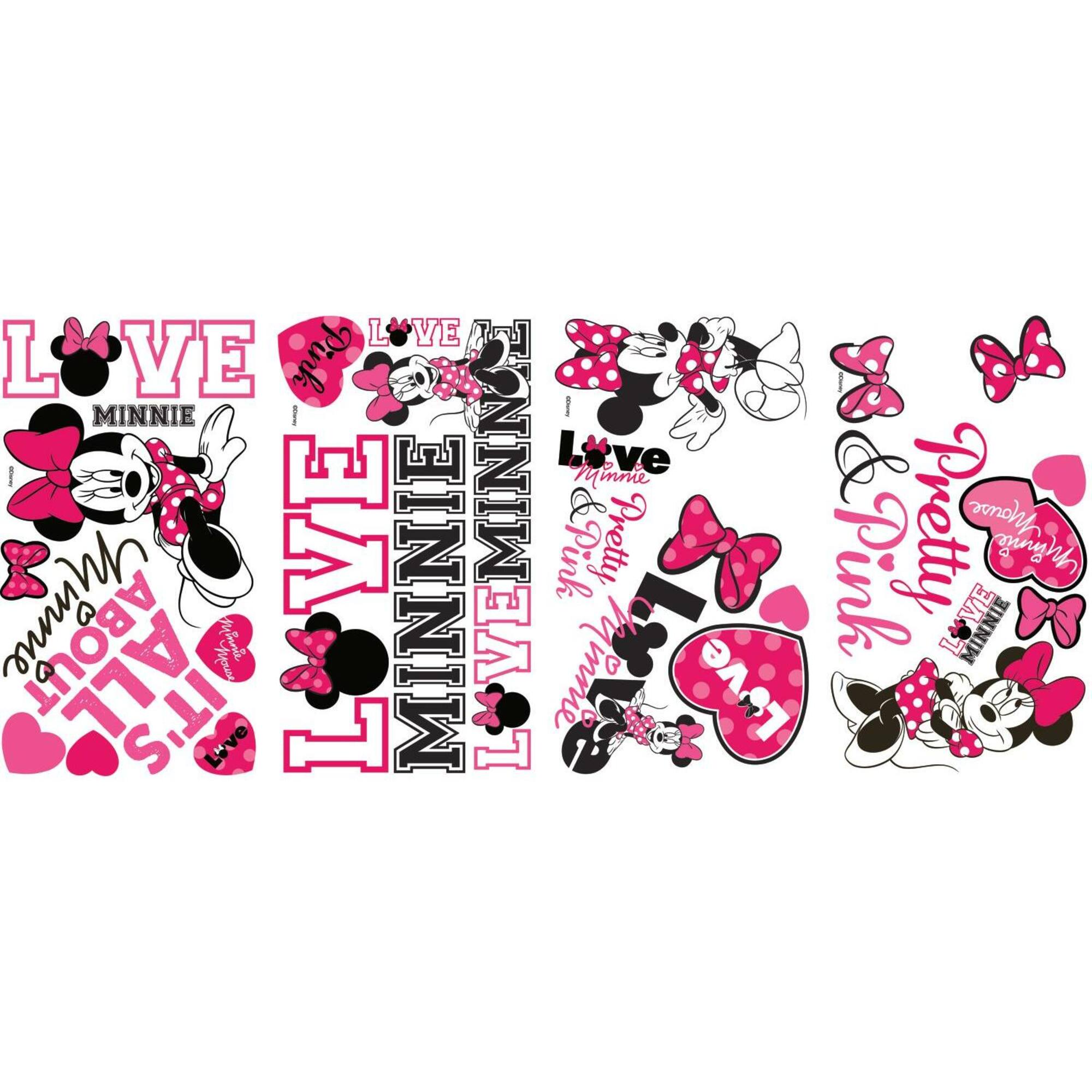 RoomMates Disney Minnie Loves Pink Peel & Stick Wall Decals